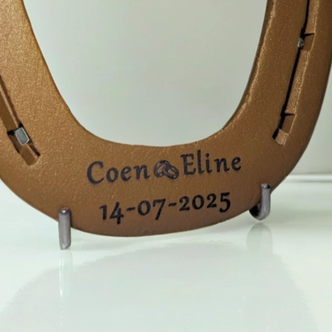Gouden hoefijzer - Hoefijzergeschenk.nl