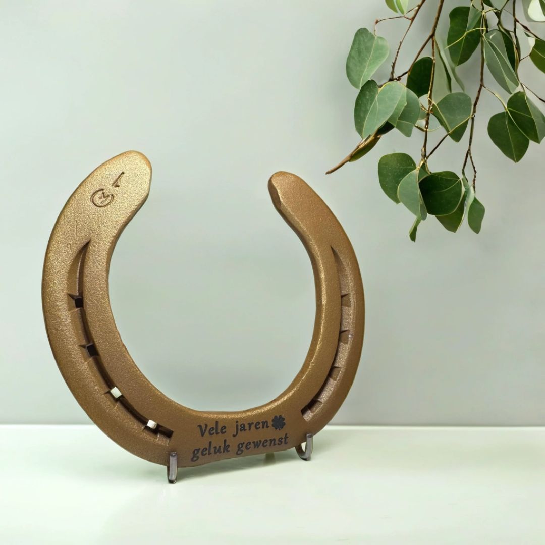 Gouden hoefijzer - Hoefijzergeschenk.nl