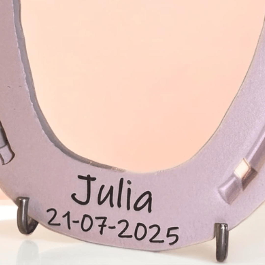 Roze hoefijzer - Hoefijzergeschenk.nl