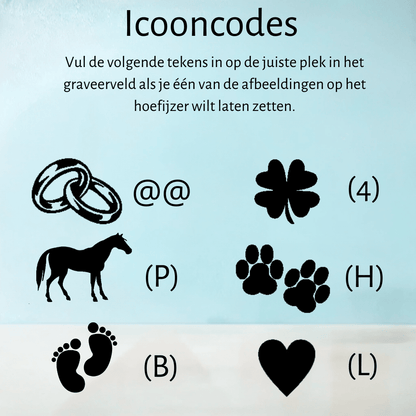 Blauw hoefijzer - Hoefijzergeschenk.nl