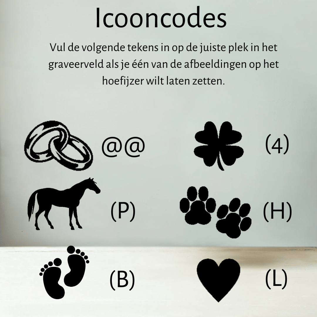 Hoefijzer eigen paard graveren met persoonlijke tekst - Hoefijzergeschenk.nl