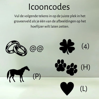 Gouden hoefijzer - Hoefijzergeschenk.nl